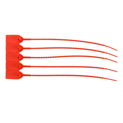 QWORK® 200 Pack Cable Ties with Labeling Field, Self-Locking Label for Cable Management and Shoes Clothing Luggage Tags Used (Red)
