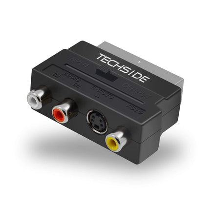 TechSide Video Grabber 2025 - VHS-kassettide digitaliseerimine (USB 2.0) seadistusviisardiga, sh SCART, VHS/Hi8 videosalvestite jaoks, Windows 11/10, kassettide teisendamine MP4-ks