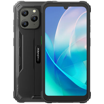 Blackview Outdoor Smartphone Without Contract BV5300 Plus, 16GB+128GB(1TB Expansion), 13MP+8MP, 3 Card Slots, Android 13 DUAL SIM IP68 Waterproof Smartphone, 6.1'' HD+, 6580mAh Battery, NFC Black