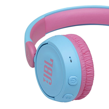 JBL Jr310 BT kõrvapealsed laste kõrvaklapid helesinises värvitoonis - juhtmevabad Bluetooth-kõrvaklapid peakomplekti ja kaugjuhtimispuldiga - ideaalsed kooli ja vaba aja veetmiseks