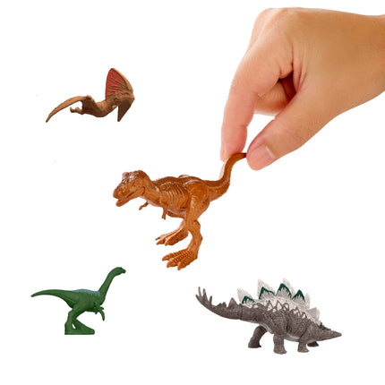 JURASSIC WORLD 30th Anniversary Advent Calendar - 24 doors with mini dinosaurs, human figures, and parts for an exciting play area, for children ages 4 and up, HTK45