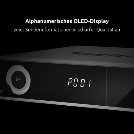 TechniSat TECHNIBOX HD S3 - HD satelliitvastuvõtja kahe tuuneriga (HDTV, DVB-S2, PVR salvestusfunktsioon USB või võrgu kaudu, HbbTV, CI+, HDMI) must