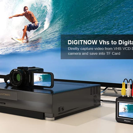 Video Grabber digitaliseerib videolindid otse mälukaardile, video-digitaalmuundur videomakkidele, VHS-kassettidele, Hi8-le, videokaameratele, DVD-dele, digitaalsele videosalvestusele