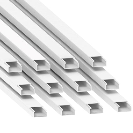 Habengut CC10011 kaablikanal (kinnitusavadega aluses) 30x15 mm PVC-st, värvus: valge, pikkus 12 m (12 tükki 1 meetrit)
