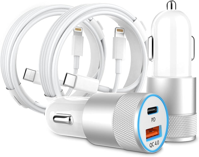 [MFi sertifitseeritud] Sigaretisüütaja laadija auto USB-C adapter 1 m Lightning-kaabliga, 48 W autolaadija laadimisadapteri auto laadimiskaabel iPhone 14 13 12 11 Pro Max/X/8/7/6 jaoks