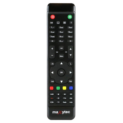 Maxytec Multibox SE 4K UHD 2160p E2 Linux WiFi DVB-S2/C Combo Receiver Black (✓ WLAN ✓ HDMI 2.0 ✓ USB 2.0 &amp; USB 3.0 ✓ 100Mbit LAN ✓ S/PDIF ✓ MicroSD)