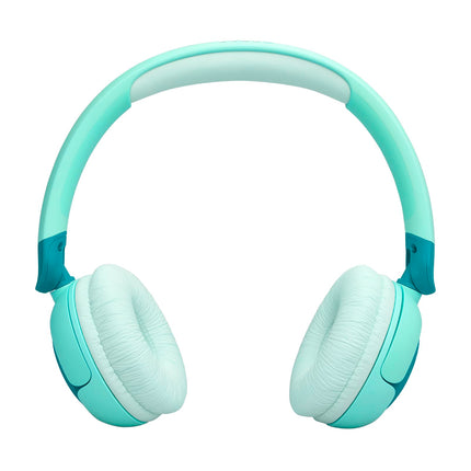 JBL Junior 320 BT, juhtmevabad kõrvapealsed Bluetooth-kõrvaklapid sisseehitatud mikrofoniga lastele, 50 tundi mänguaega, JBL Safe Sound, madal helitugevus, lihtne kasutada ja kleebiste komplekt, roheline