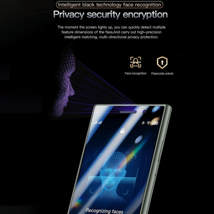 Hipipooo mininutitelefon, 3-tolline Android 9.0, kahe SIM-kaardiga minitelefon, 1950 mAh aku, 3 MP + 5 MP kaamera, Face ID, 2 GB + 16 GB (4G-roheline)