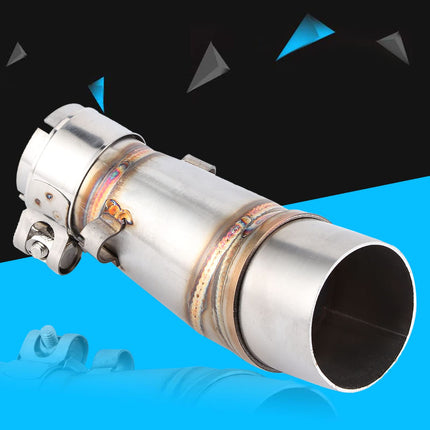FTVOGUE Motorcycle Exhaust Pipe Middle Pipe Stainless Steel Structure Sliding Sleeves Exhaust Pipe Middle Pipe, suitable for Kawasaki Z250 2013 2016, suitable for Kawasaki Ninja 250 300 2013 2016