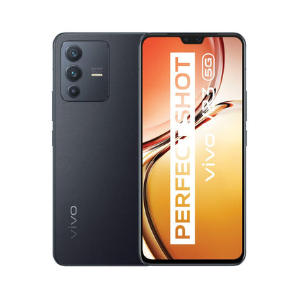 VIVO V23 5G smartphone, with 50 MP dual front camera, 12 GB RAM + 256 GB ROM, color-changing glass, dual-tone flash, 64 MP triple camera, black