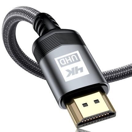 sweguard 4K HDMI Cable 10 Meters, HDMI 2.0 to HDMI Cable 4K@60Hz 18Gbps Nylon Braided Cable, Gold-Plated Connectors with Ethernet/Audio Return Channel, Compatible Video 4K UHD 2160p, HD 1080p, Xbox PS4 (GRAY)