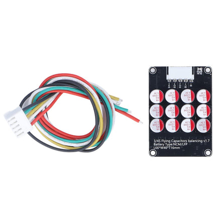 Risegun 3-4S Battery Active Equalizer BMS Balancer, Lithium Battery Energy Active Equalizer, 1V-4.5V 5A Universal Cell Balance Board for LTO LFP LPO NCM (3-4S)