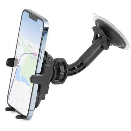 Wicked Chili Car Mount Compatible with iPhone 15, 14, 13, 12, 11 (Pro, Mini) SE 2020, SE, XS, X, 8, 7 Car Phone Holder with Suction Cup and Ball Joint (Made in Germany)