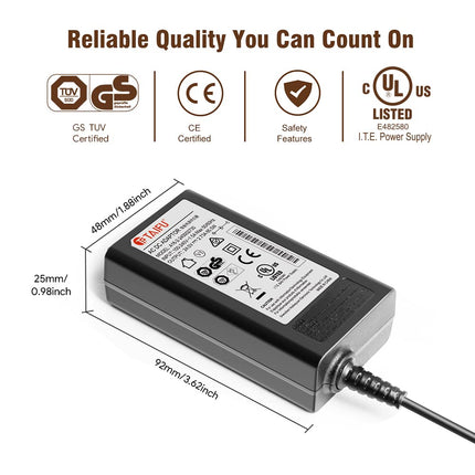 TAIFU Samsungi heliriba toiteplokk 24V mudelitele HW-Q60T, HW-F335, HW-F350, HW-F550, HW-F551, HW-R50C, HW-S40T, A6024_DSM, HW-R650, HW-H7500, Bluetooth-kõlari toiteadapter, vahelduvvoolu-alalisvooluadapter, laadija ja laadimiskaabel.
