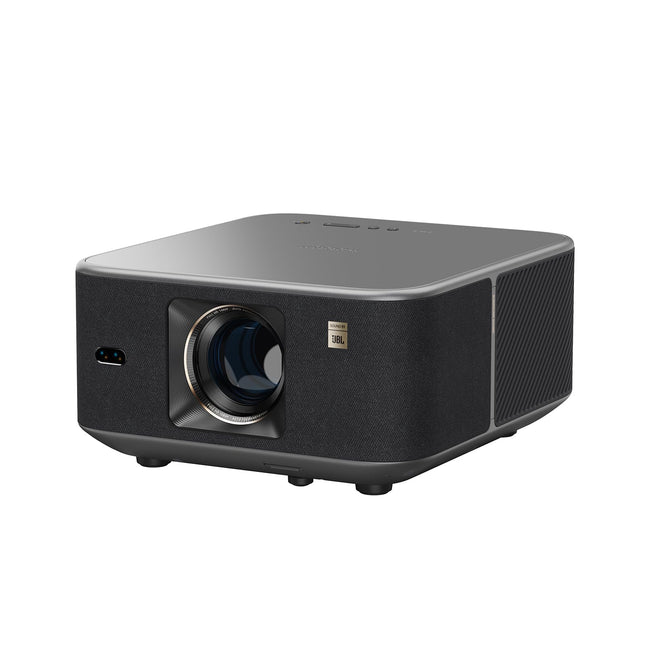 Yaber K3 nutiprojektor 【1600 ANSI ja Google TV ning heli JBL-ilt】 Päevavalgusprojektor WiFi 6 ja Bluetoothiga, mobiilne projektor kodukino ja õue jaoks, automaatne pildi reguleerimine, Netflix ja üle 7000 rakenduse (hõbehall)
