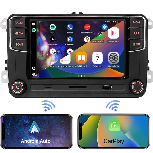 SCUMAXCON autoraadio RCD360 PRO3S juhtmevaba Carplay Android Auto peakomplekt Bluetooth SD USB RVC VW Golf 5 6 MK5 MK6 Polo Passat B6 B7 CC