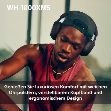 Sony WH-1000XM5 juhtmevabad Bluetooth-mürasummutavad kõrvaklapid (30-tunnine aku tööiga, puutetundlik andur, rakendus Headphones Connect, kiire laadimine, Amazon Alexa jaoks optimeeritud, mikrofoniga peakomplekt) mustad