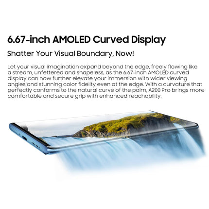 Blackview A200 PRO Smartphone Unlocked, 108MP Camera, 24GB+256GB, 6.67" 2.4K AMOLED FHD+, In-Display Fingerprint Scanner, 5050mAh 66W Fast Charging, Dual-SIM Android 13 Mobile Phone, GPS NFC Purple