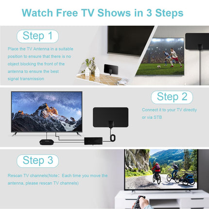 AXFEE HDTV antenn, siseantenn Freeview TV jaoks, digitaaltelevisiooni antenn signaalivõimendiga, antenni signaalivõimendi kõigile tavapärastele ja HD-teleritele, toetab 4K 1080P HD VHF UHF-i, 10 jala pikkune kaabel