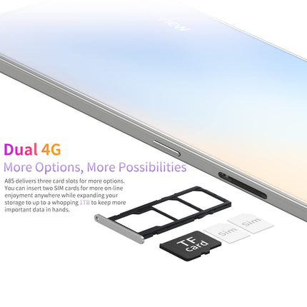 Blackview A85 lukustamata mobiiltelefon, 50MP + 8MP kaamera, 8GB + 128GB, 6,5" HD+ 90Hz, 18W kiirlaadimine, kahe SIM-kaardiga Android 12 nutitelefon, 3 kaardipesa (2 SIM-kaarti + 1 TF-kaart), sõrmejäljelugeja, GPS, NFC, must