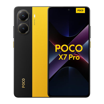 Xiaomi Poco X7 Pro nutitelefon, 8+256GB, kollane, 50MP põhikaamera optilise pildistabilisaatoriga, 6000mAh (tüüp.) aku 90W HyperCharge'iga, IP68, tehisintellekti funktsioonid