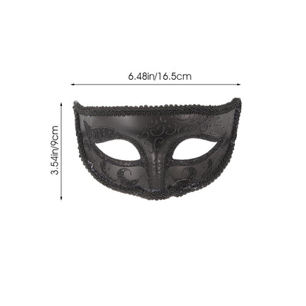 Holibanna 2-osaline poolmask elegantsete maskide jaoks Halloweeni karnevali ja cosplay pidudeks, ainulaadne ja dekoratiivne, sobib nii meestele kui naistele