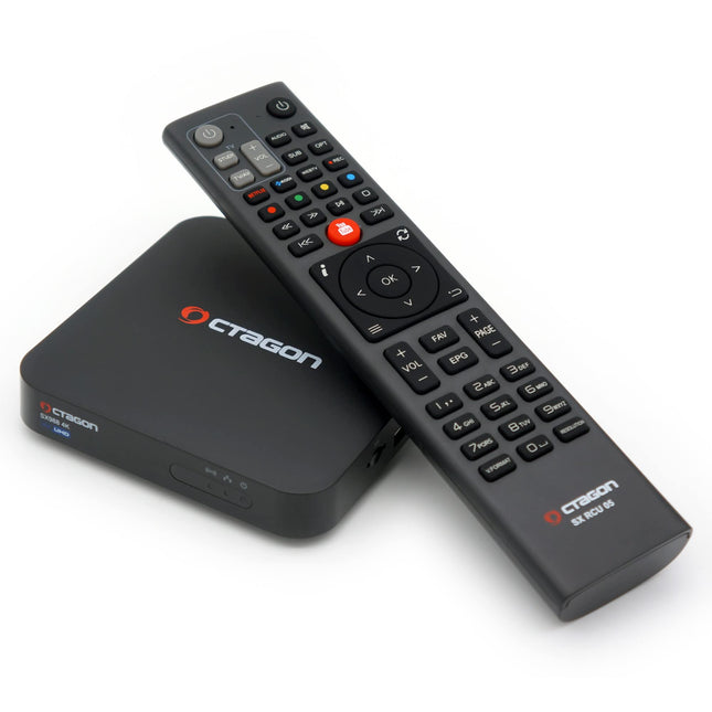OCTAGON SX988 4K UHD H.265 HEVC interneti nutiteleri digiboks - mitme käivitusega vastuvõtja ja satelliit-IP-TV, DLNA, YouTube, veebiraadio (SX988 koos 300 WLAN-iga)