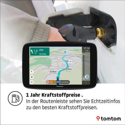 Tomtom Camping Navi GO Camper Max (7-tolline HD-ekraan, huvipunktid matkaautodele ja haagissuvilatele, uuendused WiFi kaudu, liiklusummikute vältimine tänu Tomtom Trafficule, maailmakaardi uuendused)