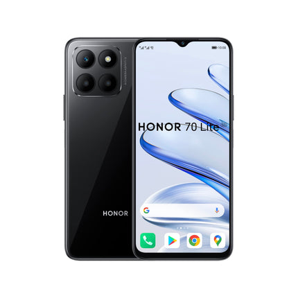HONOR 70 Lite, nutitelefon 5G, 4GB+128GB, 6,5" 90Hz FullView ekraan, 5000mAh, Android 12, kahe SIM-kaardiga, südaöömust