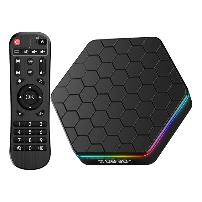 Android TV Box 12.0, teleriboks Android 2025 4 GB RAM 64 GB ROM H618 neljatuumaline Cortex-A53 protsessor, Android Box 6K 4K WiFi6 2.4G+5G kahe WiFi-ühendusega Bluetooth 5.0 LAN 100M Ethernet HDR10+ 3D H.265 nutiboks telerile