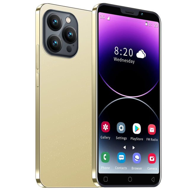 Odavad nutitelefonid, 5,0-tolline IPS-ekraan, 16 GB ROM, 128 GB, laiendatav, Android 9.0, kahe SIM-kaardiga mobiiltelefon, 3000 mAh aku, lihtsad mobiiltelefonid (MTGud-MT15Pro-Gold)