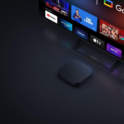Mi TV Box S (2. põlvkond), 4K Ultra-HD nutikas voogedastusmeediapleier 2 GB muutmälu + 8 GB ROM-mälu ning 360° Bluetoothi ​​ja IR-puldiga, toetab Google TV-d ja sisseehitatud Chromecasti, Dolby Visioni, HDR10+