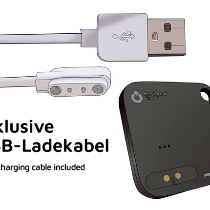 musegear Key Finder Rechargeable - must | laetav | Bluetooth-rakendusega Saksamaalt - 3 tk pakis | maksimaalne andmekaitse | must | iOS-i ja Androidi jaoks | võtmete leidmine