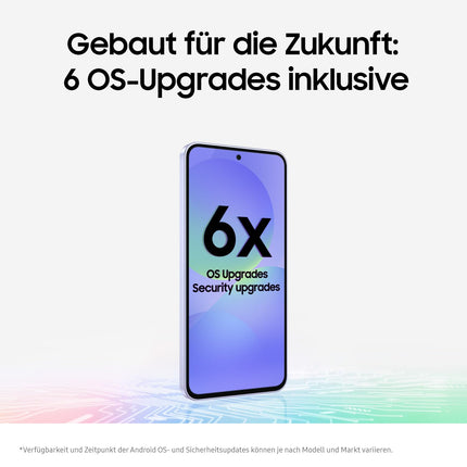 Samsung Galaxy A36 5G tehisintellektiga nutitelefon ilma lepinguta, lukustamata tehisintellektiga telefon Androidiga, 6 GB muutmälu, 128 GB salvestusruumi, 50 MP kaamera, Awesome Lavender, 2,5-aastane tootjagarantii [Ainult Amazonis]