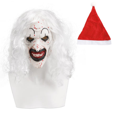 Nezababy Terrifier Clown Mask - Horror Cosplay Evil Scary Festival Accessory - Halloween Costume Party Gadgets (Clown Mask-E)
