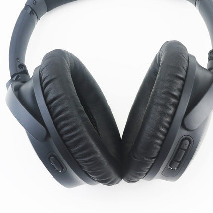 Softer Leather Replacement Ear Pads Compatible with Bose QC25, QC35, QC35 ii, QC45, QC15, QC2, AE2, Soundlink Headphones Sheepskin Leather Memory Foam Earpads