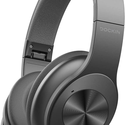 DOCKIN D Pure NC juhtmevabad Bluetooth-kõrvaklapid, aktiivse mürasummutusega ANC-kõrvaklapid, 42 tundi aku tööiga, aptX HD, Bluetooth 5.1 kõrvaklapid, madal latentsusaeg, kokkupandav Bluetooth-peakomplekt, AUX