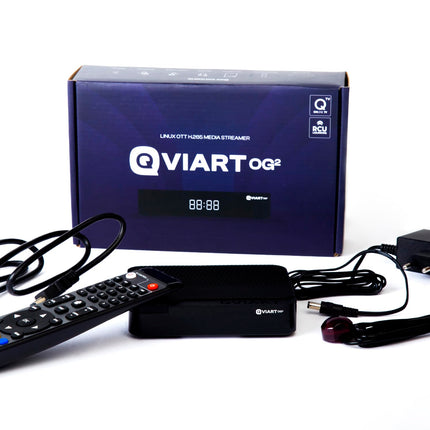 Qviart OG2 Receiver Linux TV Over IP Stalker Full HD 1080p Define OS E2 Multiroom, Xtream, YouTube, customizable