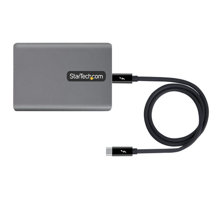 StarTech.com Thunderbolt 3 Network Adapter, 10GbE, Thunderbolt 3 to Multi-Gigabit LAN/Ethernet Adapter, 10GBASE-T/5-2.5GBASE-T NIC, Thunderbolt 3/4 LAN Adapter, TB3/4 Cable, Win/Mac (TB310G2)