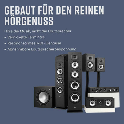 Polk Audio Monitor XT20 riiulikõlarid, stereokõlarid, ruumilise heli kõlarid, kõrglahutusega sertifitseeritud, Dolby Atmos ja DTS:X ühilduv, HiFi ja kodukino kõlarid (paar), must