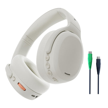 Skullcandy Crusher ANC 2 kõrvapealsed mürasummutavad juhtmevabad kõrvaklapid sensoorse bassiga, lisalaadimiskaabel, 50-tunnine aku tööiga, Skull-iQ, Alexa tugi, mikrofon, Bluetooth-ühilduv, luujuhtivus