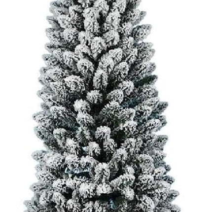 Christmas tree narrow, snow-covered pine, 180 cm, superfult, realistic, opening umbrella, 66 cm diameter (snow-covered)