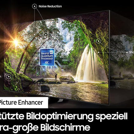 Samsung QLED 4K Q80C 98-tolline teler, Direct Full Array, tehisintellektiga Neural Quantum Processor 4K, Real Depth Enhancer, nutiteler, tehisintellektiga teler, GQ98Q80CATXZG, Saksa mudel [2023]
