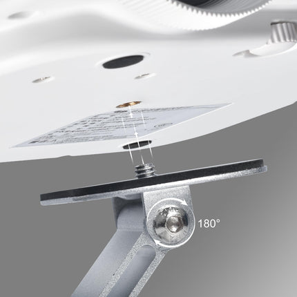 Salange projektori alus, miniprojektori kinnitus, 360° pööratav 1/4-tollise (6 mm) kruviliidesega projektori hoidik, lauakinnitus, enamiku projektorite jaoks, hõbedane