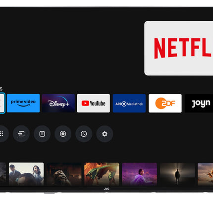 JVC 43-tolline TiVo-toega nutiteler (4K UHD, HDR Dolby Vision, Dolby Atmos, kolmekordne tuuner, 6 kuud HD+ garantiid kaasas) LT-43VU3455