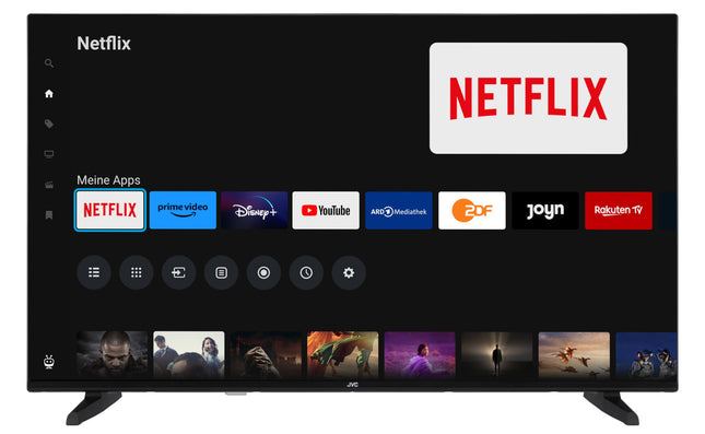 JVC 43-tolline TiVo-toega nutiteler (4K UHD, HDR Dolby Vision, Dolby Atmos, kolmekordne tuuner, 6 kuud HD+ garantiid kaasas) LT-43VU3455