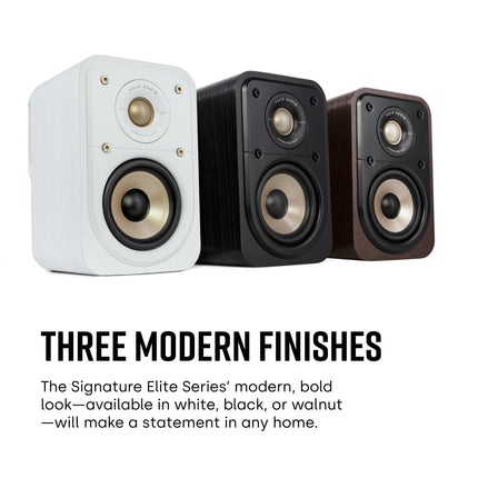 Polk Audio Signature Elite ES10 kõrgresolutsiooniga ruumilise heli kõlarid kodukinole, stereokõlarid, satelliitkõlarid, HiFi, kõrgresolutsiooniga sertifitseeritud, Dolby Atmose ja DTS:X-iga ühilduv (paar)