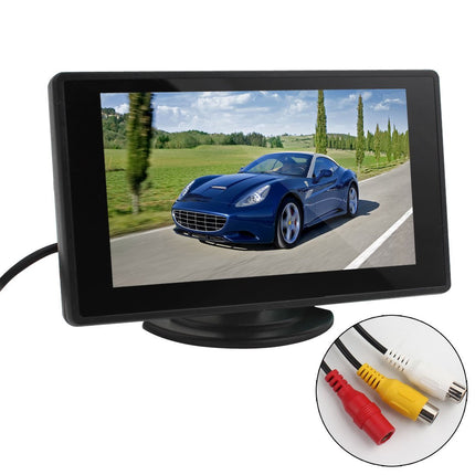 Auto parkimisabi monitor - BW 4,3-tolline TFT LCD automonitor auto tahavaatemonitor LED-taustvalgustusega ekraaniga sõiduki tagurduskaameratele