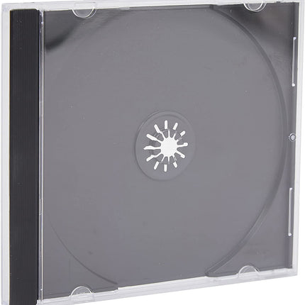Vision Media 100 x üksik-CD ümbris musta sisestusega - 10,4 mm selg