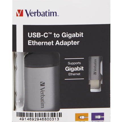 Verbatim USB-C Gigabit Etherneti adapter 10 cm kaabel 49146, 49146